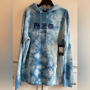 Lakai Pacifico Men’s Navy Tie Dye Pullover Hoodie Size M NWT Brand New